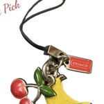 Coach Vibrant Yellow and Red Fruit Bag Charm Photo 1