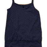 Gap tank top in navy and white pinstripe pattern size small banded bottom hem S Photo 0