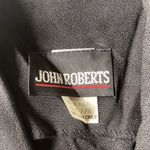 Vintage John Roberts Long Vest Black Size 8 Photo 4