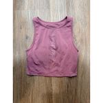 Nike Pro Dri Fit Cropped Tank Top Dusty Rose Athletic Workout XS Photo 3