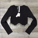 Anwnd Black Beaded Women's Top Photo 1