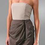 Alice + Olivia  Silk Strapless Mini Dress Photo 0