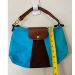 Longchamp  Blue Black Medium Nylon Shopping Tote Photo 4