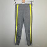 Zyia active gray & neon striped full length leggings size 4 Photo 6