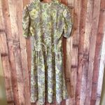 Leslie Fay  Lavender Tie Detail Cottage Core‎ Midi Dress Size 12 Photo 1