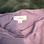 Colsie Lilac Lettuce Hem Sleeve Crop T Photo 1