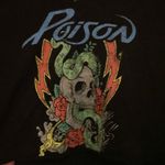 Poison Band/Concert Crop Top Women’s Size Large (11/13)🔥 Black Photo 1