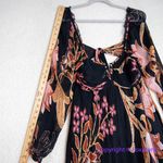 Anthropologie Let Me Be Babydoll Mini Dress black pink, size S Photo 9