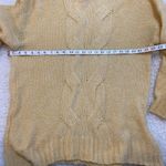 Aerie Happy Place Pale Yellow Oversized Cable Knit Sweater Wool Blend Size S/P. Photo 6