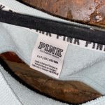 PINK Victoria's Secret Blue Sea You Never Open Keyhole Back Sweatshirt Small Photo 5