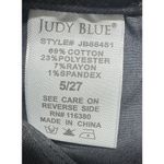 Judy Blue  Jeans Women Size 27 Black High Rise 90s Slit Bottom Straight Leg Photo 5