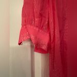 Trina Turk Puff 3/4 Sleeve Elegant Women’s Sparkle Pink Blouse Size Small Photo 6