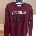 Wound Up Comfy Lightweight Sweatshirt The Struggle is Real Photo 1