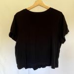 Universal Threads Universal thread xxl short sleeved black cropped t-shirt cotton summery top Photo 5