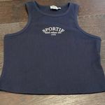 Princess Polly navy sportif and relax co Striker crop tank top us 12 Photo 1