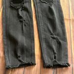 Tinsel Women High Waist Distressed Skinny Ankle Crop Denim Black Mom Jeans Sz 9 Photo 5