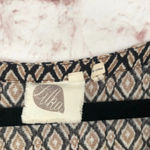 Anthropologie Anthropologe Lilka Darby Jumpsuit Ikat Print Sleeveless Tan Brown Black Size XS Photo 4