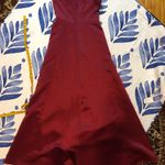 Alfred Angelo Elegant Burgundy Satin Evening Dress 6 Photo 6