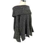 Bobi Los Angeles Off-Shoulder Half Sleeve Knit Top Charcoal Gray Size Medium Photo 3