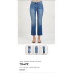 TRAVE Colette Womens 26 High Rise Kick Flare Jeans Raw Hem Crop In Sweet Emotion Blue Photo 5