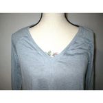 NWT $48 New Josie by Natori Top Heather Gray S Long Sleeves Casual Sleep Modal Photo 3