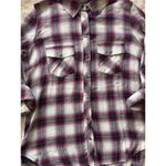 Kut From The Kloth Women's Boylen Relaxed Snap-Down Shirt Red Size Xs Photo 1