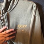Roxy  Sage Green Graphic Back Casual Hoodie Photo 1