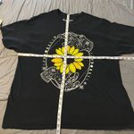 Women's Sunflower Short Sleeve Shirt XL Black Photo 5
