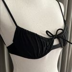 Xhilaration Sexy Black Bow-Front Bikini Top Photo 2