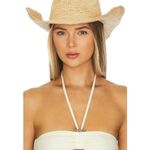 Casa Clara Cowboy Hat in Raffia Small Medium Womens Beach Garden Tan Photo 0