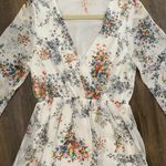 Peach Royal Floral Cocktail Dress Photo 2