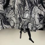 Victoria's Secret Black White Marble Swirl Mesh Sport Drawstring Hoodie Photo 6