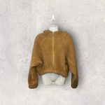 Wild Fable Women's Med/Lrg Faux Shearling Dolman Sleeve Full Zip Hooded Jacket Photo 3