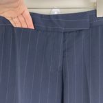 GIORGIO SANT'ANGELO SPORT Navy Blue White Pinstripe Business Trouser Pant Slacks Size 4 Photo 5