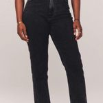 Abercrombie & Fitch Abercrombie Ultra High Rise Ankle Straight Curve Love Jeans Photo 4