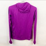 Nike  Womens Size XS Purple Dri Fit Element Athletic Mock Neck Hoodie Photo 5