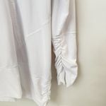 Zella  Zel Dri Hooded White Long Sleeve Ruched Gym Lounge Sporty Top XL Photo 4