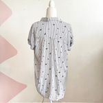 Jane and Delancey  French Bulldog Button Up Top Whimsical Dog Lover Large Photo 1