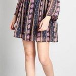 Modcloth  Blue&Purple Floral Sweet Sixties Retro Babydoll Dress Sz.0 Photo 0