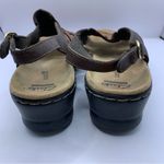 Clarks  Gladiator Women's Size 9W Brown Leather Open Toe Slingback Sandals 15807 Photo 6