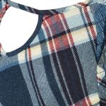 Lee Womens Flanel Plaid Shirt Crossover Chest Ribbed Sleeves Size 1x u Photo 2