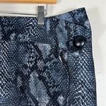 Pretty Little Thing NWT plus gray snake print button detail wrap mini skirt Photo 2