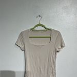 Wasabi + Mint  Cream Square Neck Bodysuit Sz M Photo 2