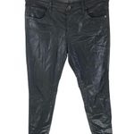 Adriano Goldschmied Jeans The Legging Ankle Super Skinny Faux Leather Black 31 Photo 0