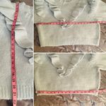 Lost + Wander Stay Humble Sweater Exaggerated Ruffle Baby Blue M / L NWT Photo 11