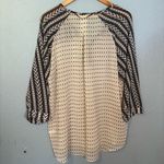 Gentle Fawn NWT‎  Solitude Cream and Black Relaxed Buttoned Blouse Boho Photo 6