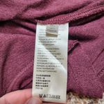 Free People  Babydoll Top Size Medium Oversized Maroon Long Sleeve Knit Blouse Photo 3