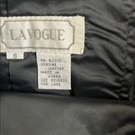 Vintage Genuine 100% Leather Midi Skirt Pencil 80s 90s Biker‎ Size 6 Black Photo 5