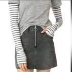 Free People XS Gray Striped Turtleneck Piper Twofer Layered Top Photo 2