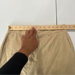 Boden Crop Linen Straight Wide Leg Trouser Tan Oatmeal Size 4 Photo 12